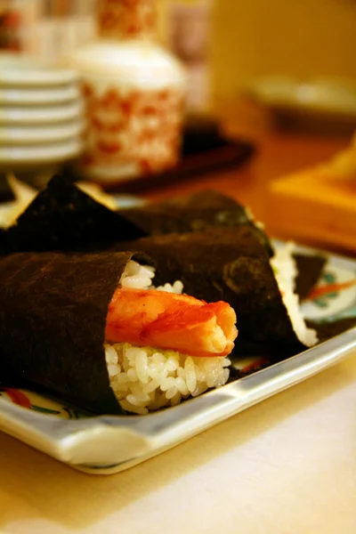 Restaurante Sushi, comida tradicional japonesa — Fotografia de Stock