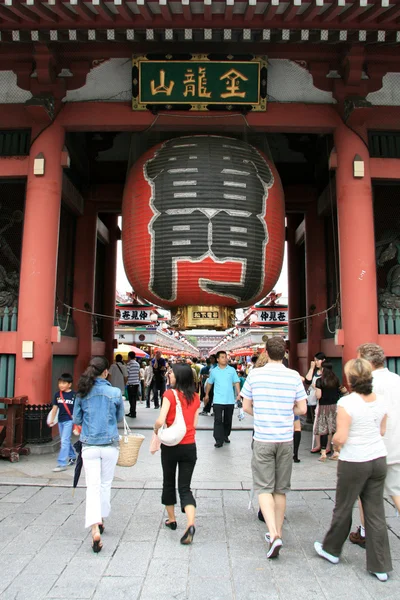 Linterna Japonesa - Santuario Sensoji, Tokio, Japón —  Fotos de Stock