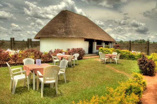 Luxury Hotel Restauraunt, Uganda, África — Fotografia de Stock