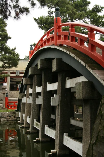 Bridge - sumiyoshi taisha helgedom, osaka, japan — Stockfoto