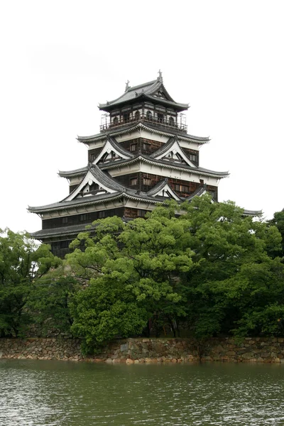 广岛城堡，日本广岛 — 图库照片