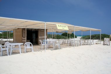 Plaj Restoran - nagannu Güney Adası, okinawa, japan