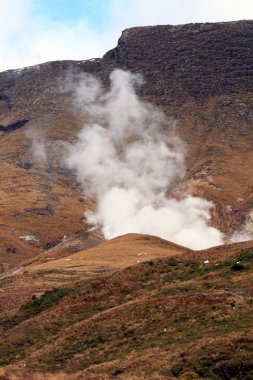 Volcaninc Steam - Tongariro National Park, New Zealand clipart