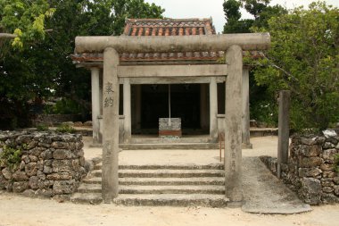 Tapınak - taketomi Adası, okinawa, japan