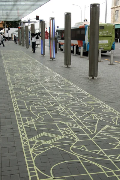 Artistic Pavement - Aukland, New Zealand — Stock Photo, Image