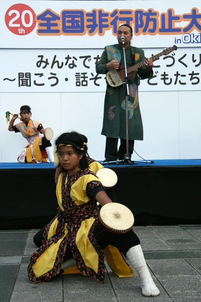 Pouliční festival, naha, okinawa, Japonsko — Stock fotografie