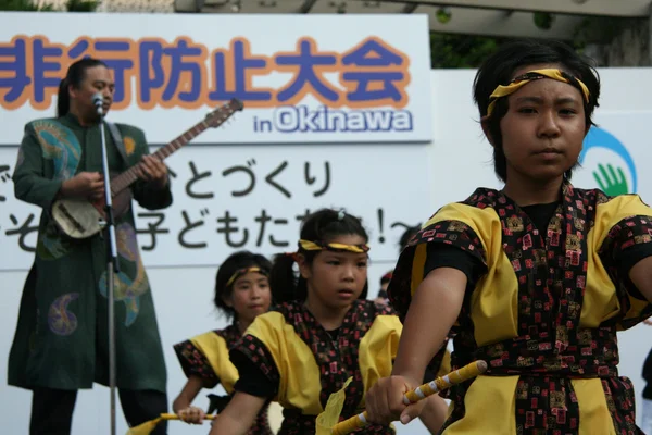Festival de rua, Naha, Okinawa, Japão — Fotografia de Stock