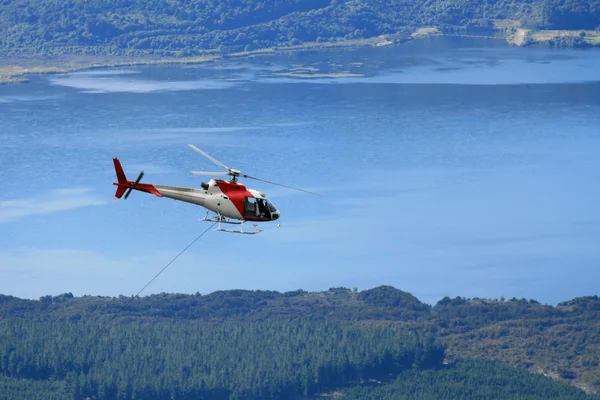 Helikopter - tongariro national park, Nowa Zelandia — Zdjęcie stockowe