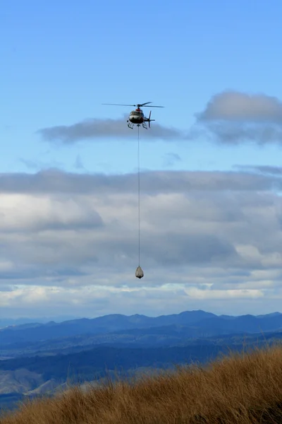 Helicopter - Tongariro National Park, New Zealand — Stock Photo, Image