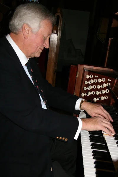 Organ Player - Old St Paul 's, Wellington, Nueva Zelanda — Foto de Stock