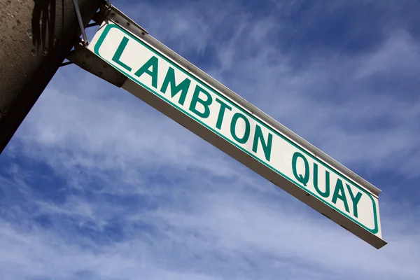 Lambton quay, wellington, Nový Zéland — Stock fotografie