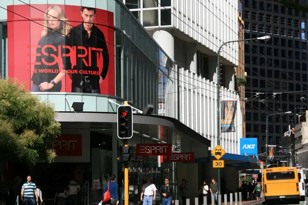 Lambton quay, wellington, Nový Zéland — Stock fotografie