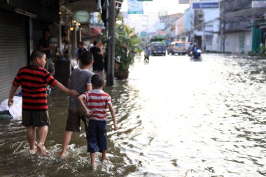 Bangkok, Tayland - 17 Kasım: bangkok, Tayland sel