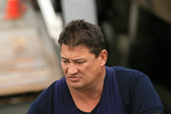 Retrato de un hombre. Estrecho de Cook, Nueva Zelanda — Foto de Stock