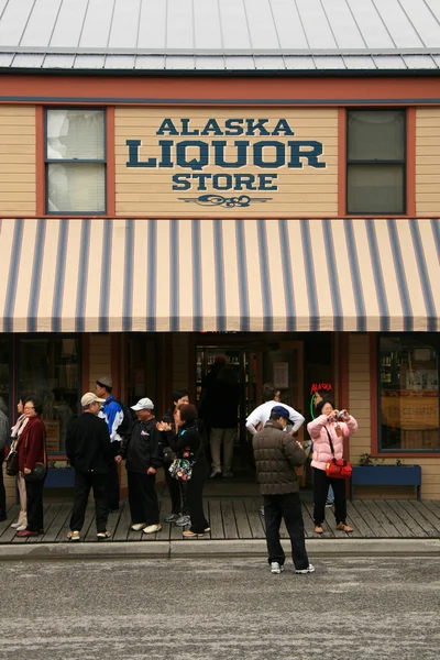 Магазины - Скагуэй, Аляска, США — стоковое фото