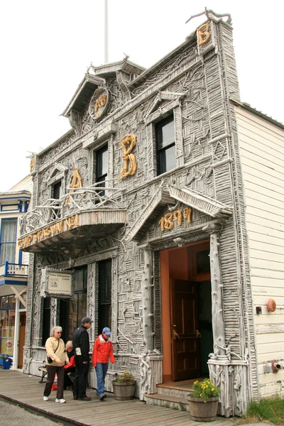 Skagway egy tengerparti város, Alaska, Amerikai Egyesült Államok — Stock Fotó