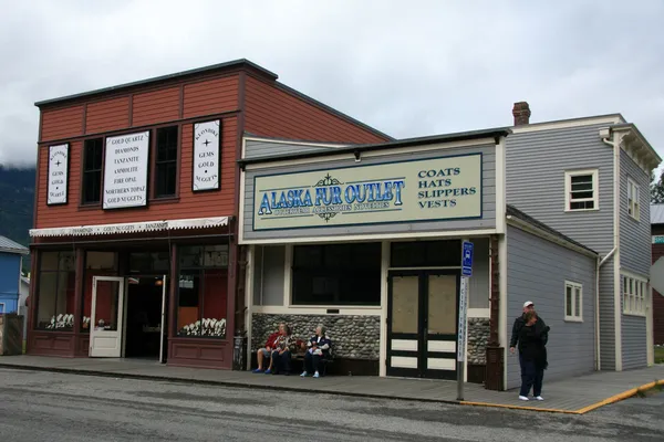 Shopping - Skagway, Alaska, USA — Stock Photo, Image