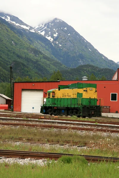 Historický vlak - skaguay, Aljaška, usa — Stock fotografie