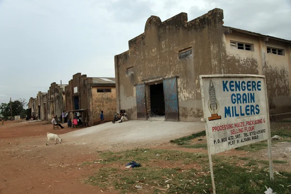 Obilí factory - soroti, uganda, Afrika — Stock fotografie