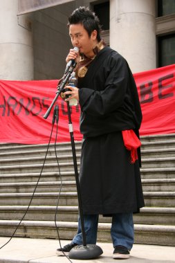 Tibet Özgürlük protesto, vancouver, Kanada (22nd Mart 2008)