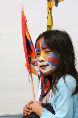 Tibet Özgürlük protesto, vancouver, Kanada (22nd Mart 2008)