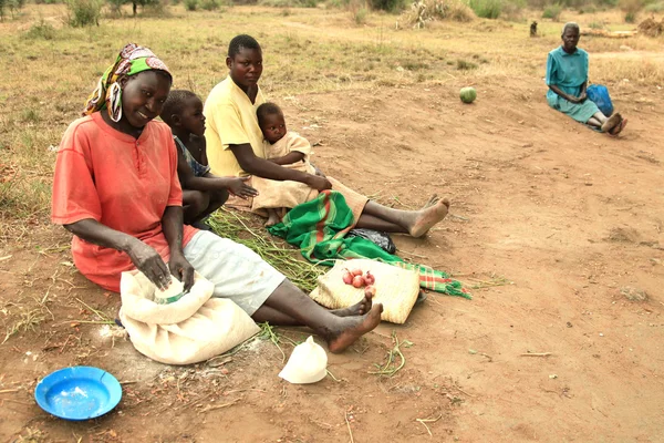 V Ugandě, Afrika — Stock fotografie