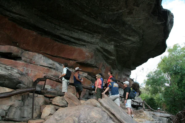 Arte rupestre aborígine - Parque Nacional Kakadu, Austrália — Fotografia de Stock