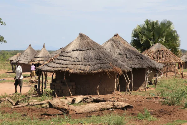 Деревня, Уганда, Африка — стоковое фото