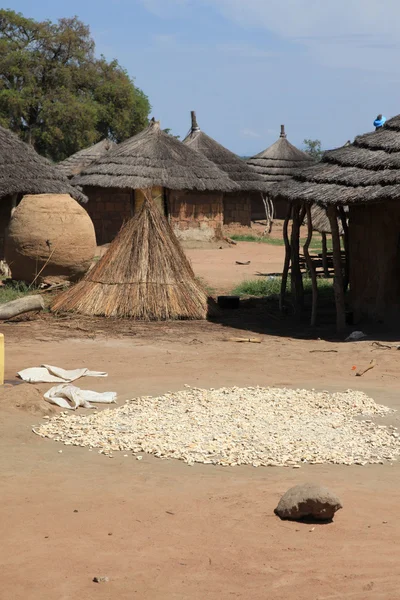 Dorp, Oeganda, Afrika — Stockfoto