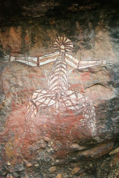 Domorodé skalní umění - kakadu national park, Austrálie — Stock fotografie