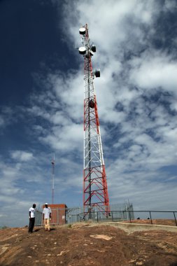 Cellphone Signal Tower - Abela Rock, Uganda, Africa clipart