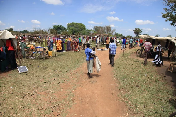 Yerel uganda, Afrika pazarı — Stok fotoğraf