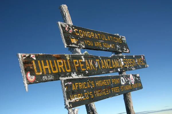 Kilimajaro topp, Afrika — Stockfoto