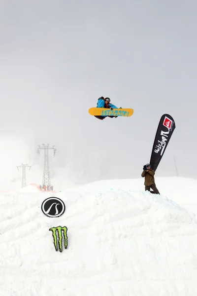 Βανκούβερ - 28 Μαρτίου: Quiksilver Snowboard σνόουμπορντ Comp — Φωτογραφία Αρχείου