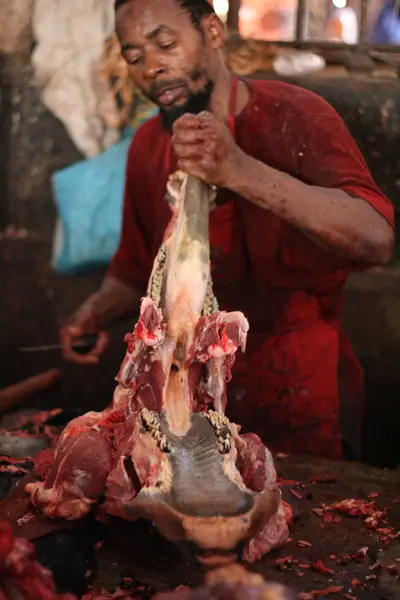 Marché de la viande, Tanzanie — Photo