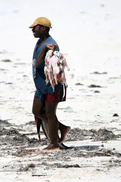 Praia de Matemwe, Zanzibar — Fotografia de Stock