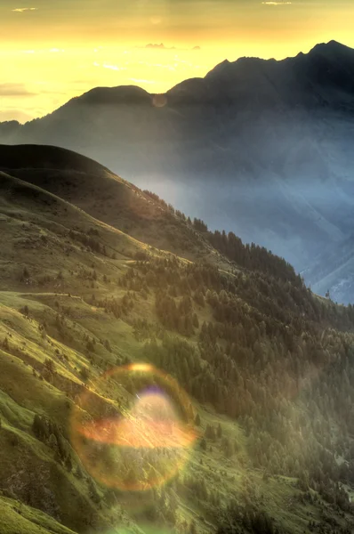 Beautiful Mountain Sunrise — Stock Photo, Image