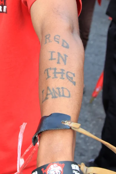 Bangkok - 19. nov: protestdemonstration der rothemden - thailand — Stockfoto