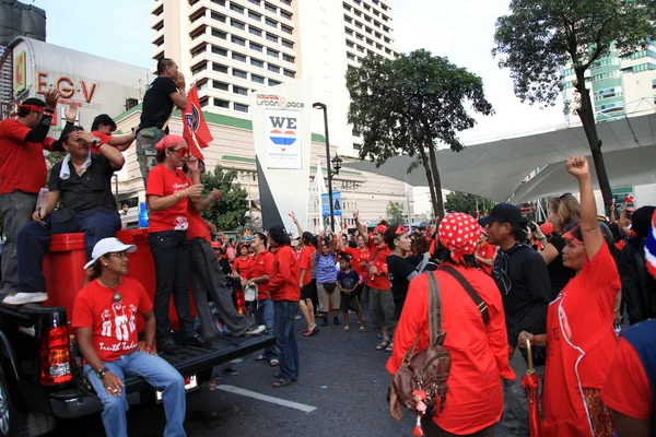 Bangkok - november 19: Vörös ing tiltakozó demonstráció - Thaiföld — Stock Fotó