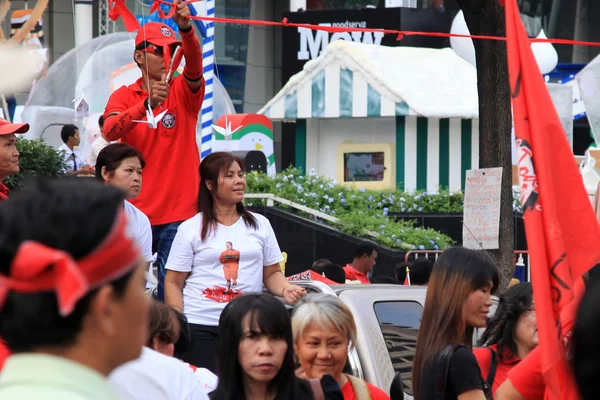 Bangkok - Kasım 19: Kırmızı gömlek protesto gösteri - Tayland — Stok fotoğraf