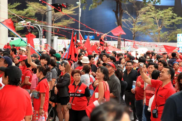 BANGKOK - NOV 19: Red Shirts Protest Demonstration - Thailand — Stock Photo, Image