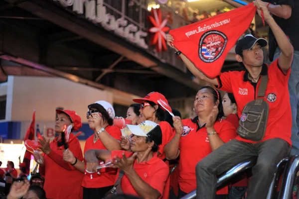 Bangkok - Kasım 19: Kırmızı gömlek protesto gösteri - Tayland — Stok fotoğraf