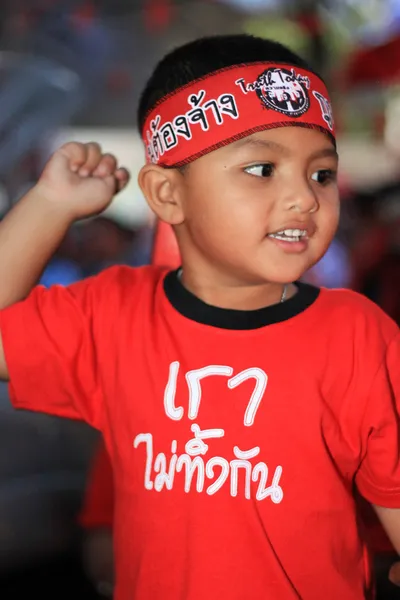 Bangkok - Kasım 19: Kırmızı gömlek protesto gösteri - Tayland — Stok fotoğraf