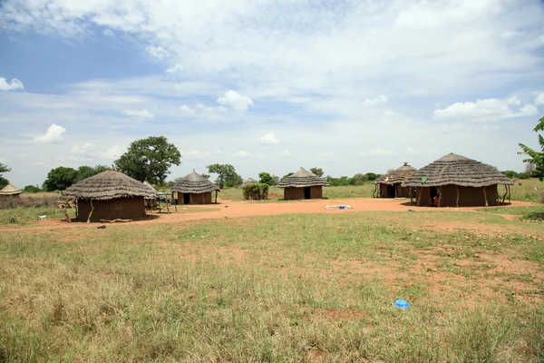 Onverharde weg - Oeganda, Afrika — Stockfoto