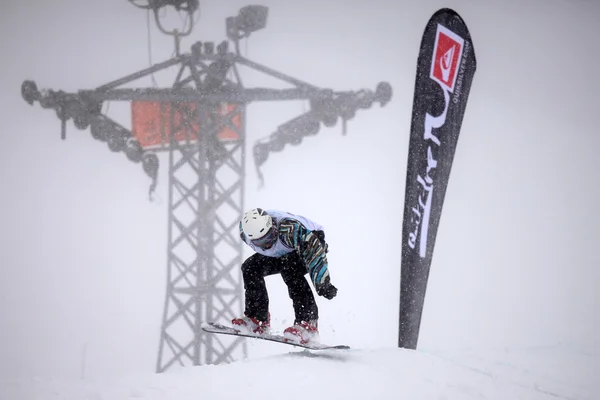 VANCOUVER - MARCH 28: Quiksilver Snowboard Snowboarding Comp — Stock Photo, Image