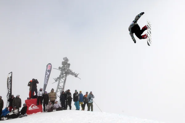 VANCOUVER - MARCH 28: Quiksilver Snowboard Snowboarding Comp — Stock Photo, Image