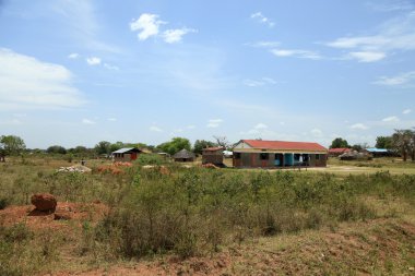 toprak yol - uganda, Afrika
