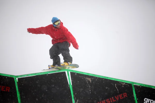 Vancouver - március 28: Quiksilver Snowboard snowboard Comp — Stock Fotó