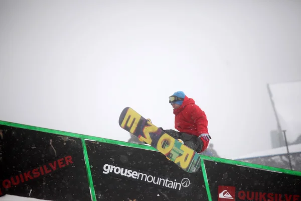 VANCOUVER - 28 марта: Quiksilver Snowboard Comp — стоковое фото