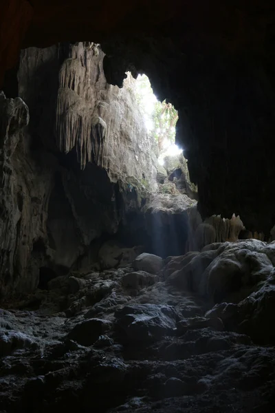 Cuevas en la bahía de Halong (UNESCO), Vietnam — Foto de Stock